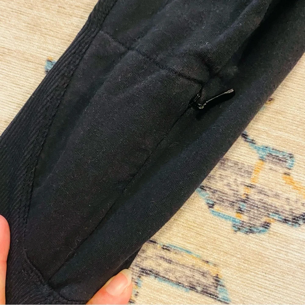 Athleta Balance Sweatshirt Dress Black Pockets Small - Picture 5 of 6